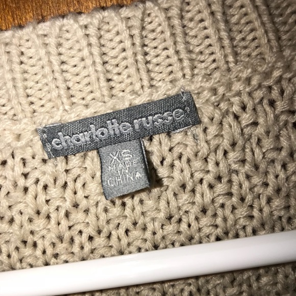 Charlotte Russe tan sweater size XS. - Picture 3 of 3